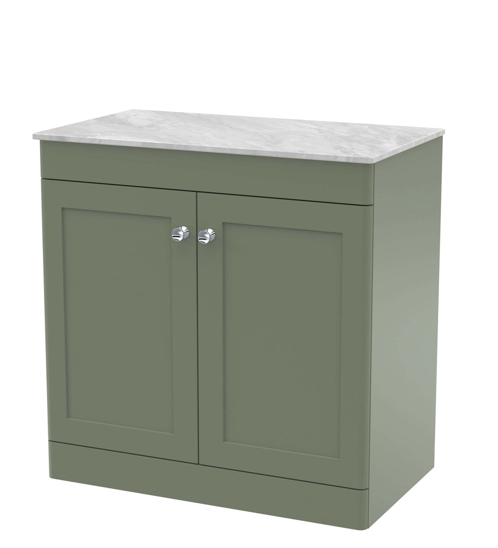 Nuie Classique 2 Door Floorstanding Vanity Unit With Worktop - 810mm