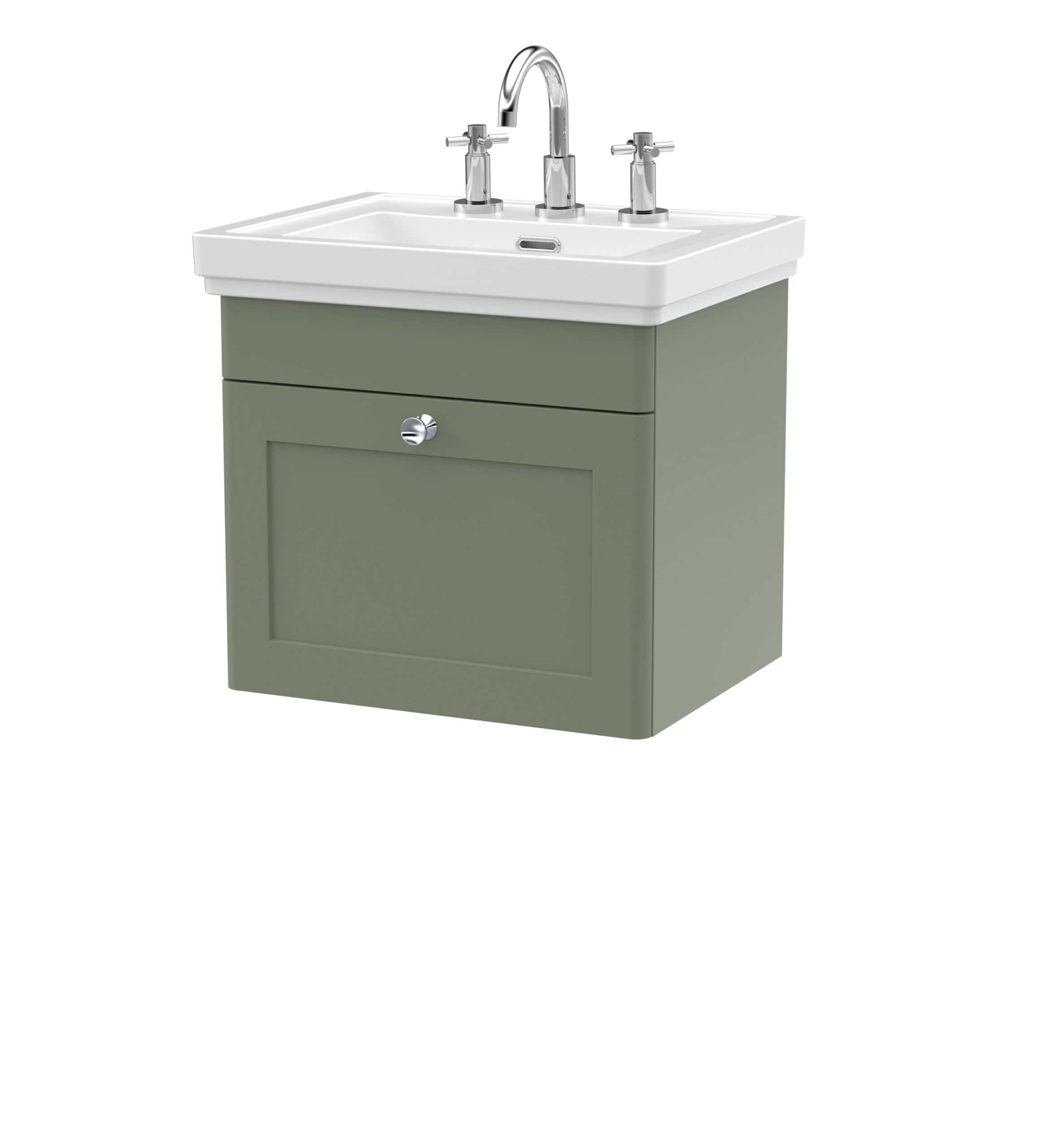 Polished bathroom vanity with ceramic sink and chrome fixtures, suitable for modern bathroom designs.