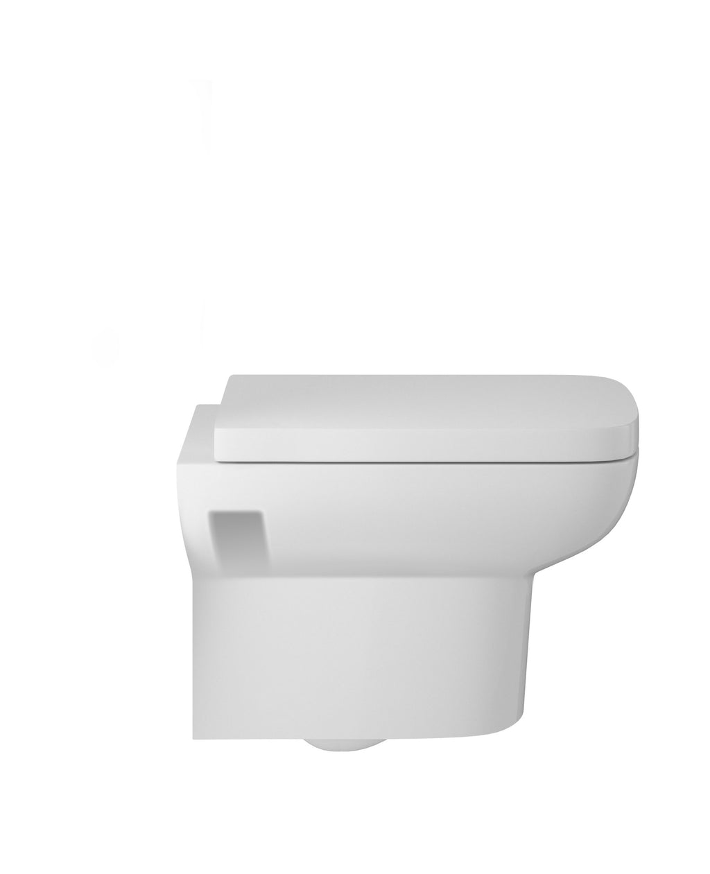 Sleek modern white toilet from Bubly Bathrooms, designed for comfort and style, ideal for contemporary bathrooms.