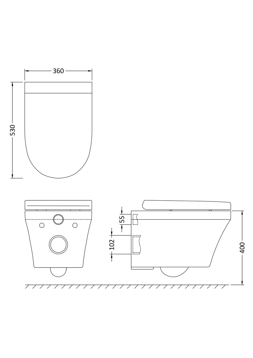 Sleek modern toilet with high-quality ceramic finish, compact design ideal for contemporary bathrooms, easy installation, and water-efficient features. Perfect for stylish Bubly bathrooms.