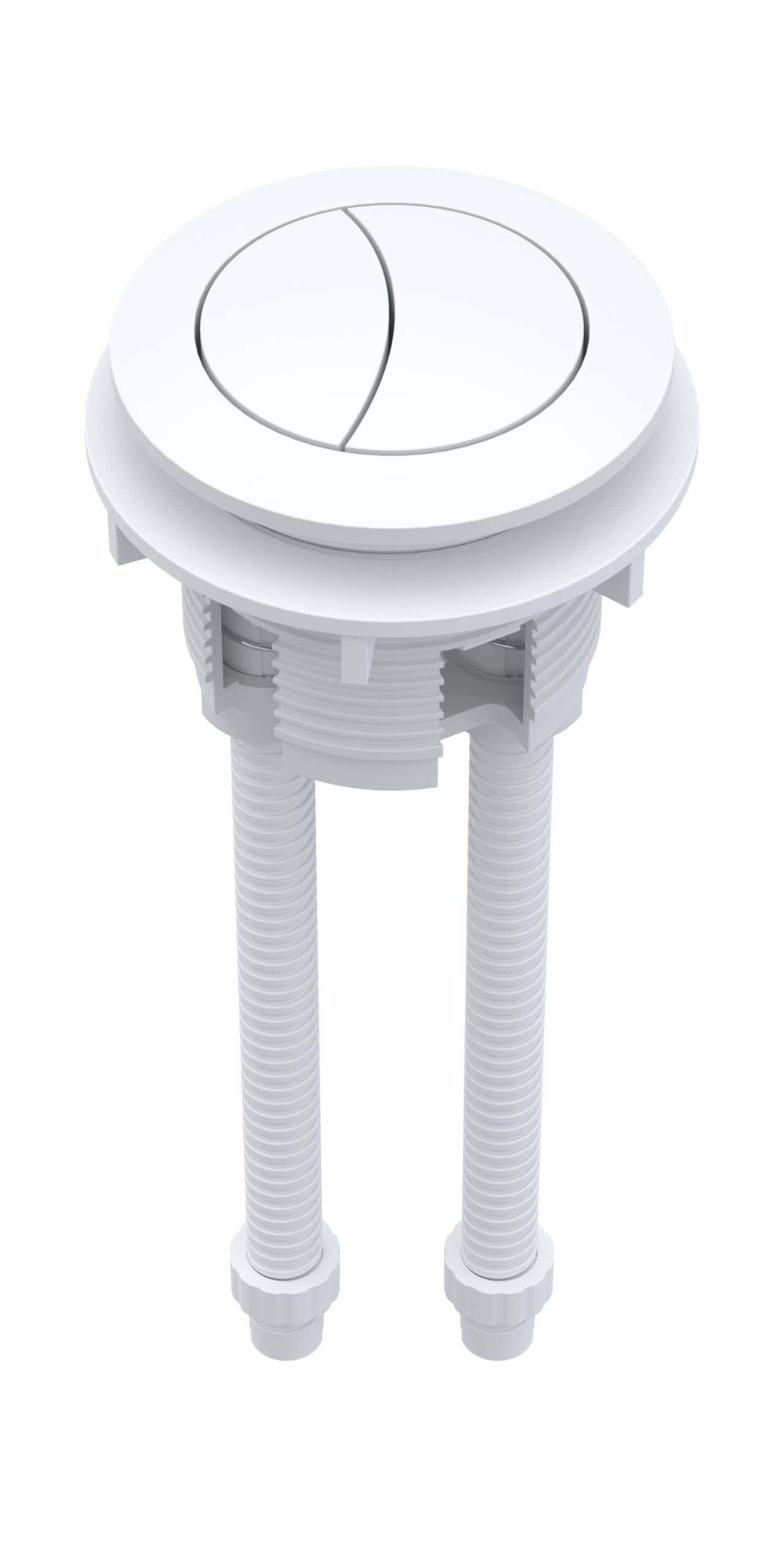 Flexible toilet flush valve component for modern bathroom installations.