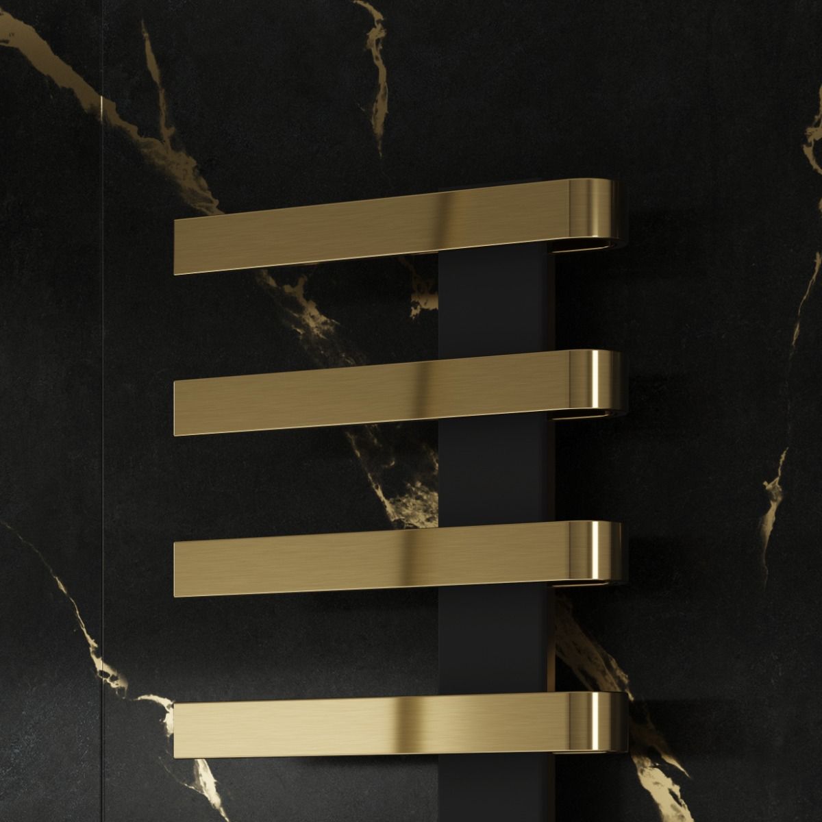 Reina Panaro Brushed Brass Heated Towel Rail