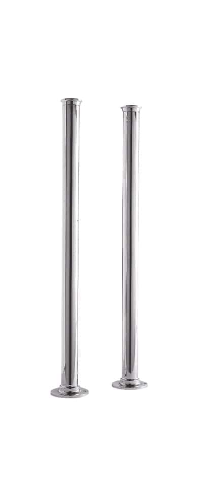 Polished chrome bathroom towel rails, durable and modern bathroom accessories from Bubly Bathrooms. Perfect for contemporary bathroom designs.