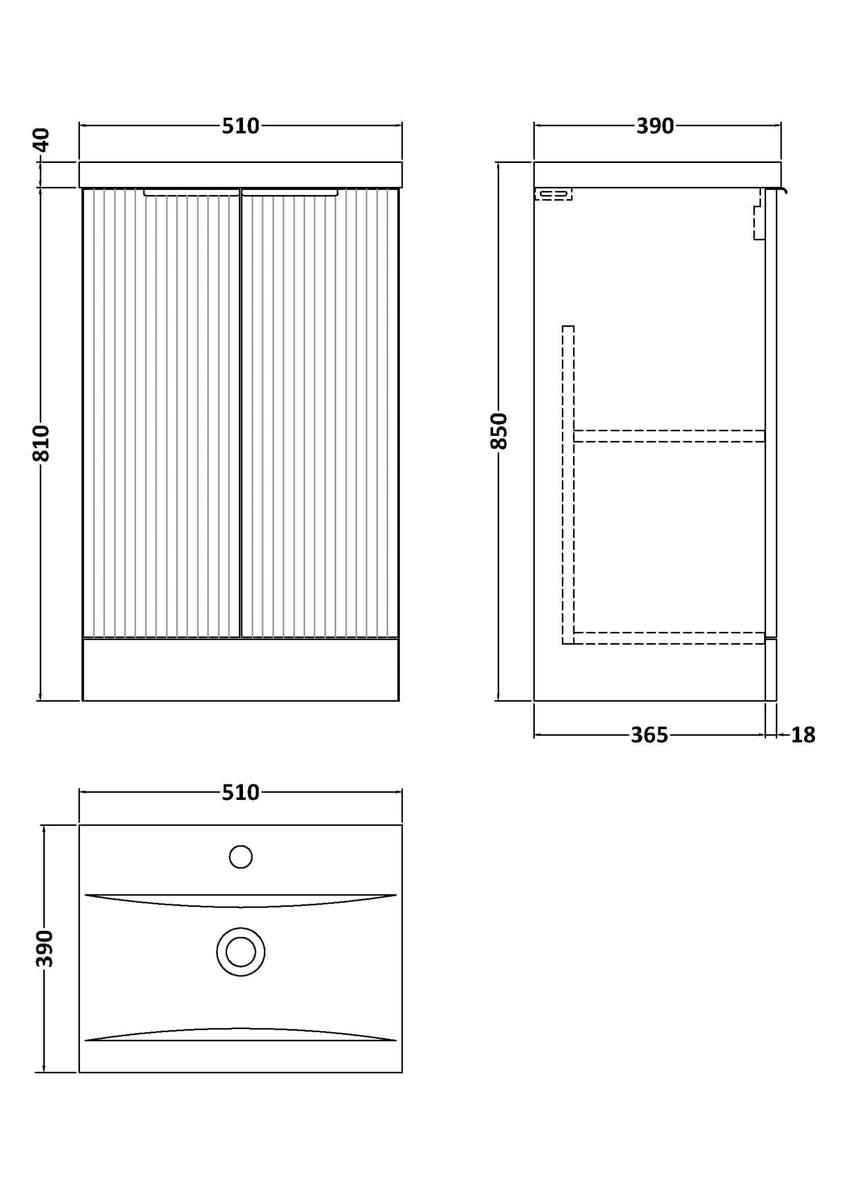 Stylish wooden bathroom cabinet with vertical slat design perfect for modern Bubly bathrooms. Compact storage solution with dimensions for seamless integration.