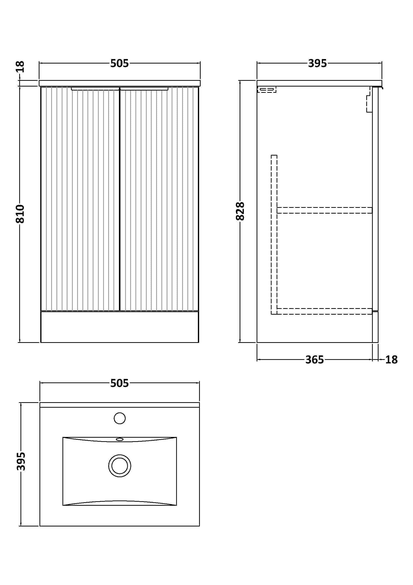 Sleek modern bathroom cabinet with vertical slatted doors, ideal for contemporary bathroom storage solutions. Perfect for organising bathroom essentials with style.