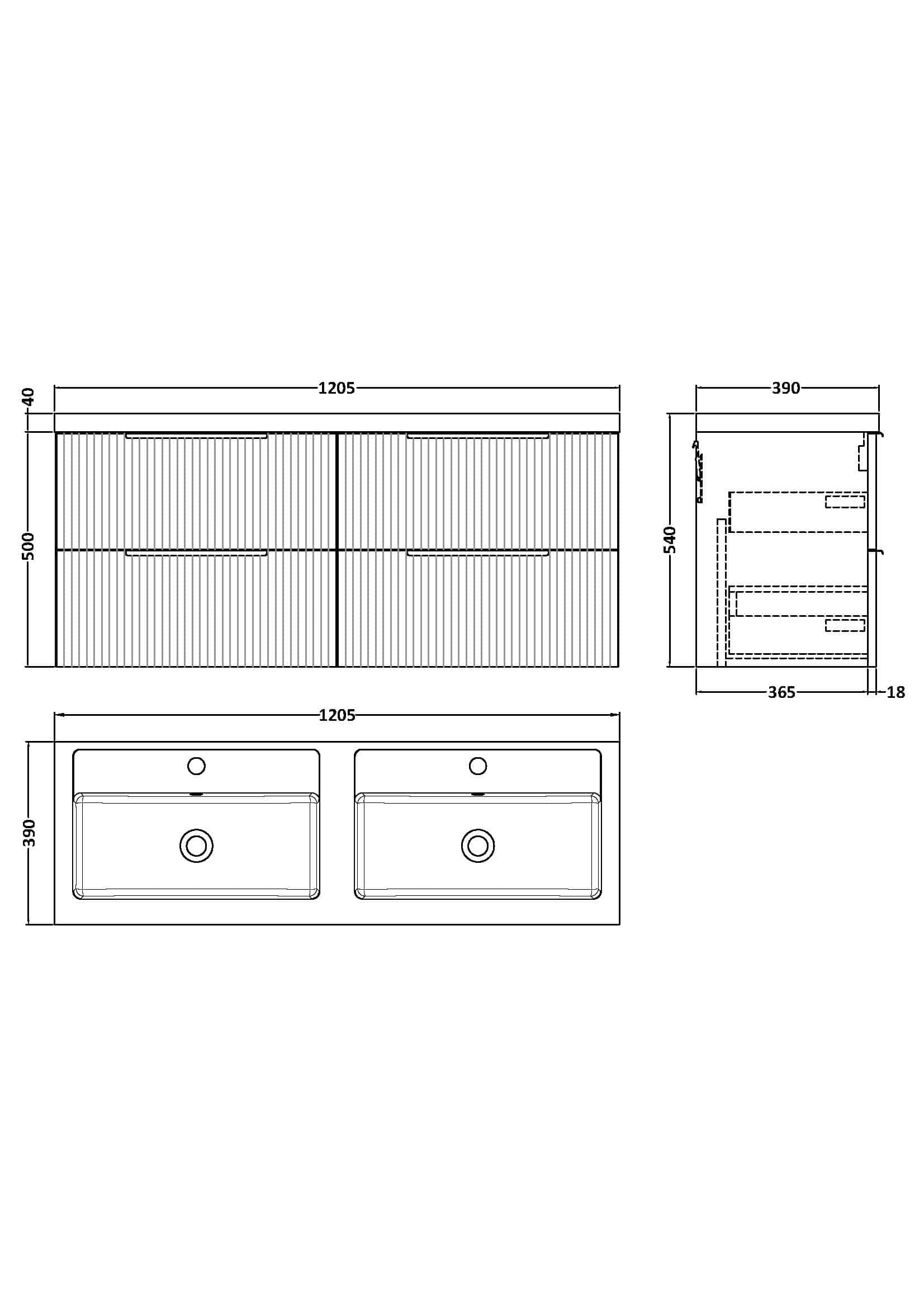 Contemporary double-basin bathroom vanity with sleek wood finish, ideal for modern bathrooms, offering ample storage and functional design for efficient space utilisation.
