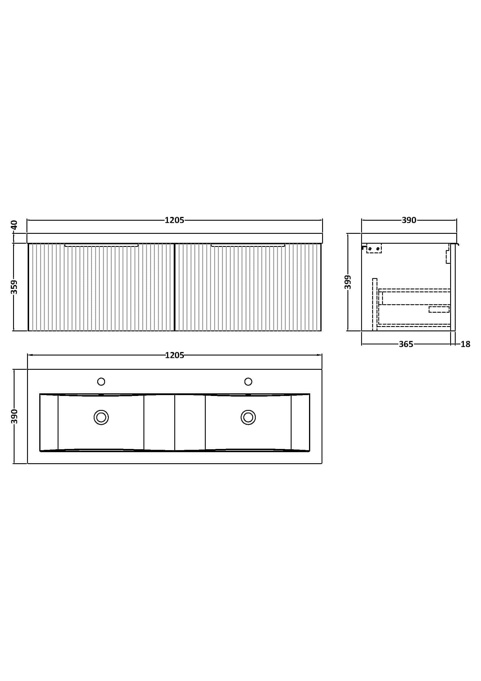 Modern double bathroom vanity unit with sliding doors, durable wood finish, and integrated sink design for stylish and functional Bubly bathrooms.