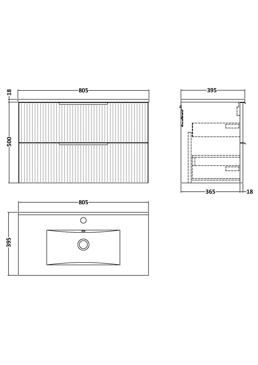 Modern bathroom vanity unit with integrated sink, sleek lines, and ample storage, designed for contemporary Bubly bathrooms. Perfect for stylish and functional bathroom aesthetics.