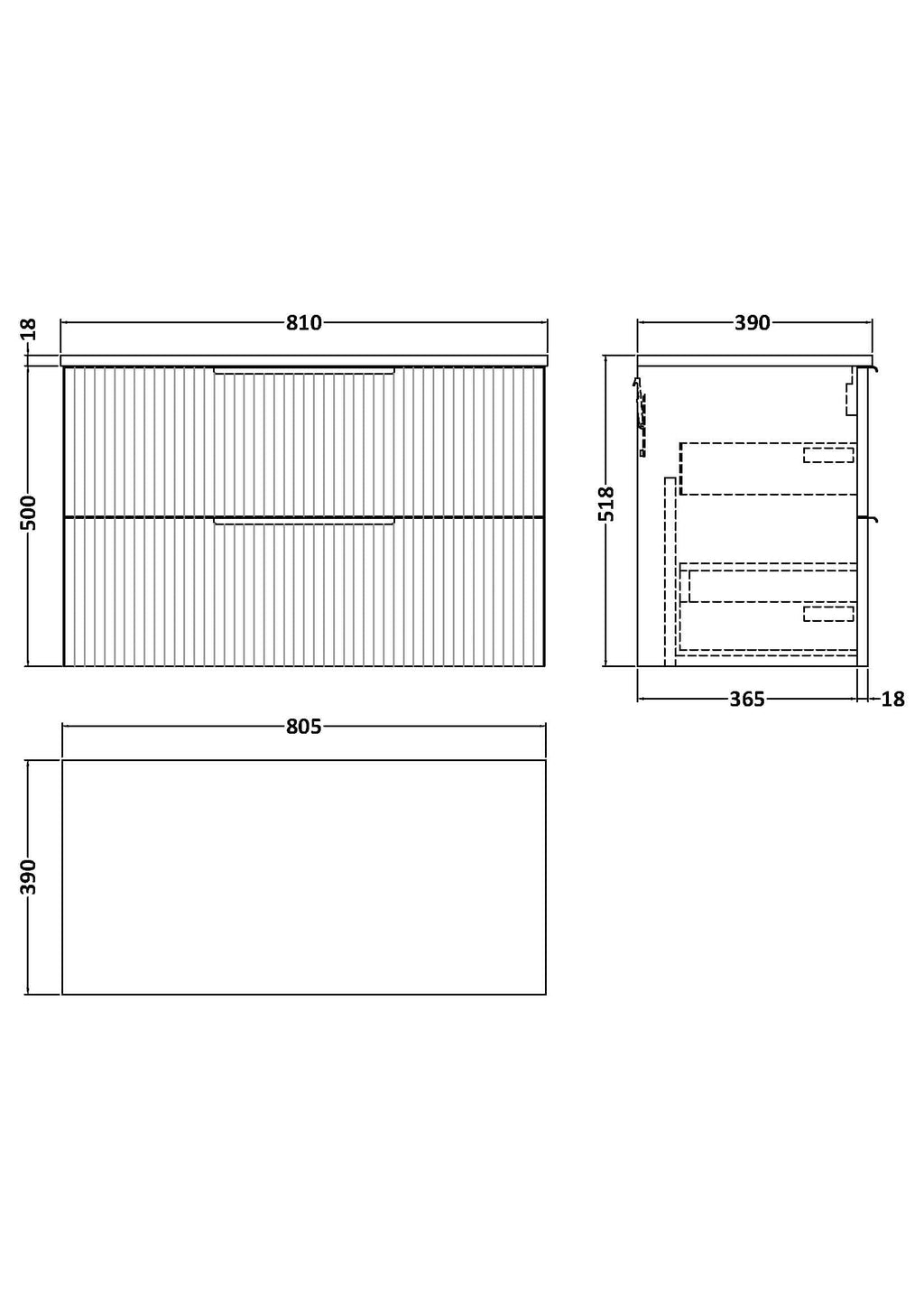 Modern bathroom vanity unit with clean lines and ample storage space, ideal for contemporary Bubly bathrooms. Perfect for organising bathroom essentials with sleek design and functional drawers.