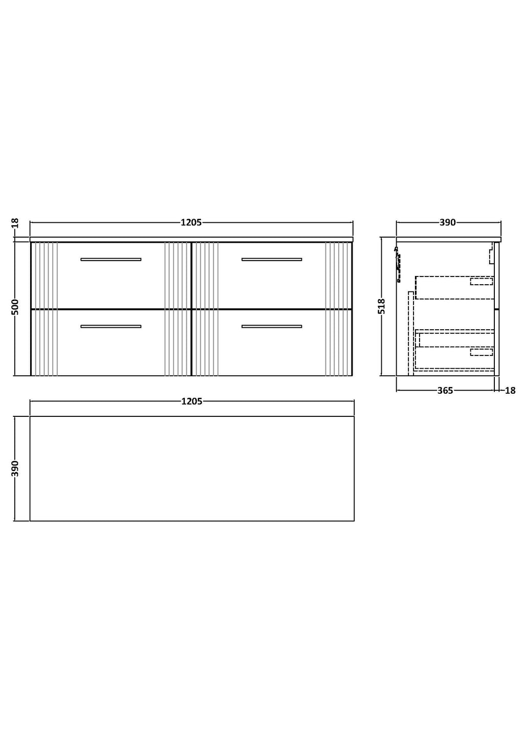 Contemporary bathroom vanity unit with sleek design and ample storage space, ideal for modern Bubly bathrooms. Perfect for organising toiletries and enhancing bathroom aesthetics.