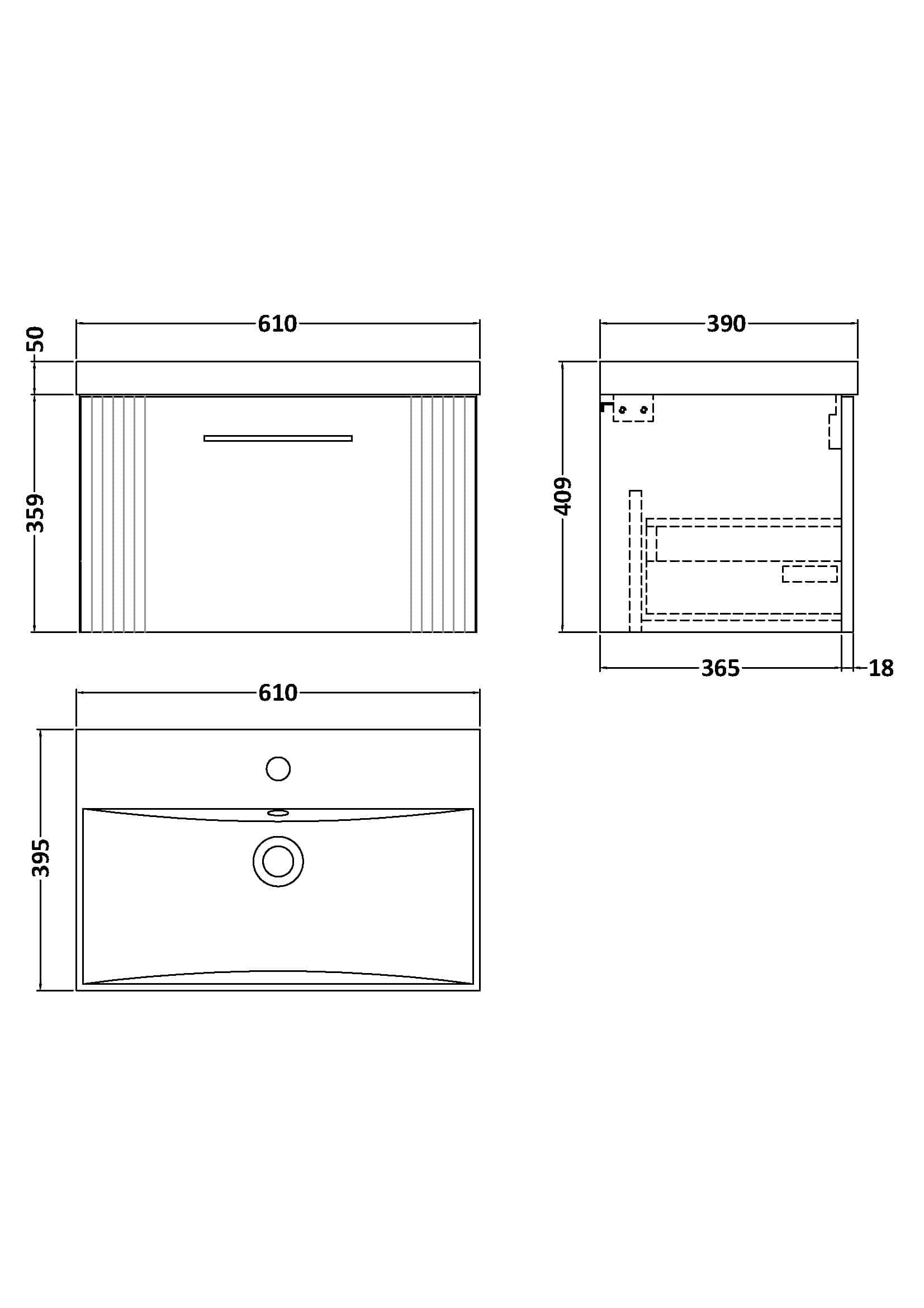 Sleek modern bathroom vanity with clean lines and ample storage space, ideal for stylish Bubly bathrooms, featuring precise dimensions for seamless fitting and easy installation.