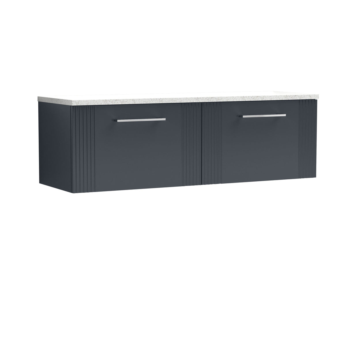 Nuie Deco 2 Drawer Wall Hung Vanity Unit With Worktop - 1200mm