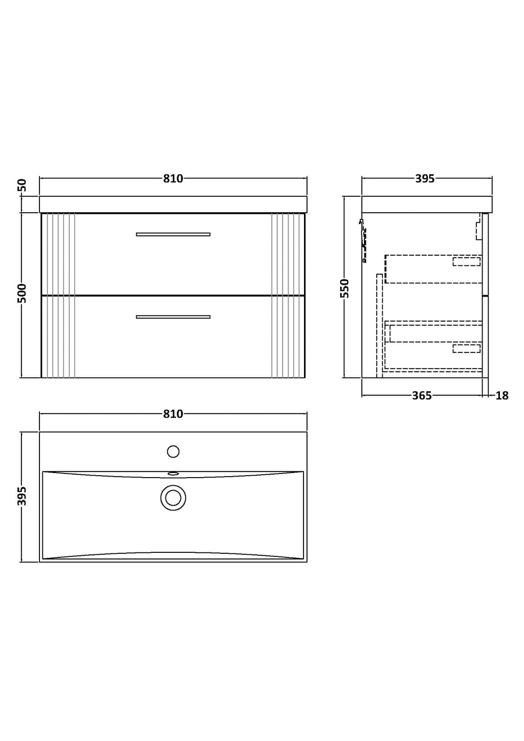 Sleek modern bathroom vanity with double drawers, made from high-quality materials, featuring ample storage and minimalist design for elegant Bubly Bathrooms installations.
