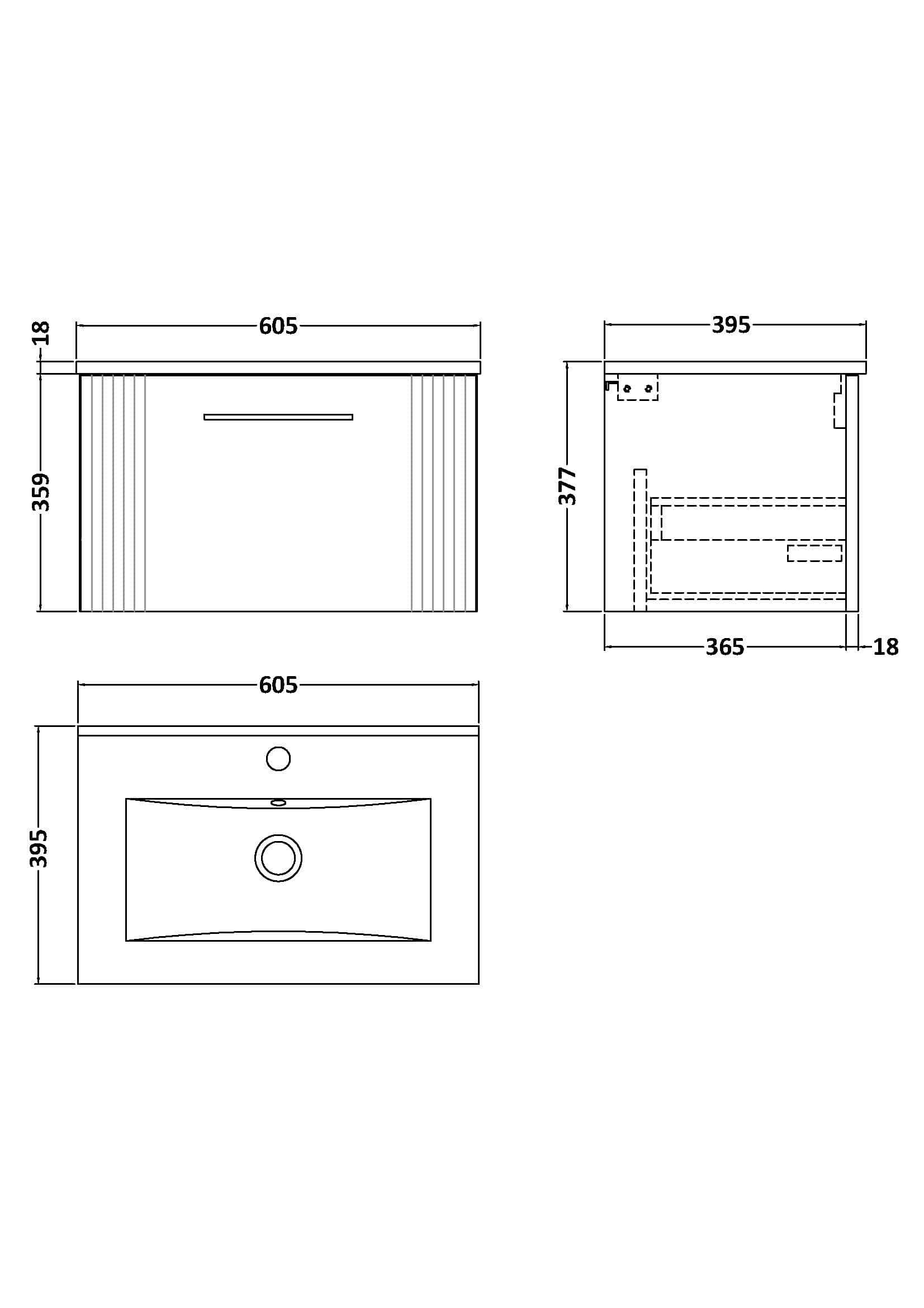 High-quality bathroom vanity unit with sleek design, ample storage, and durable materials, perfect for modern bathrooms. Dimensions: 605mm wide, 377mm high, ideal for enhancing your bathroom space.