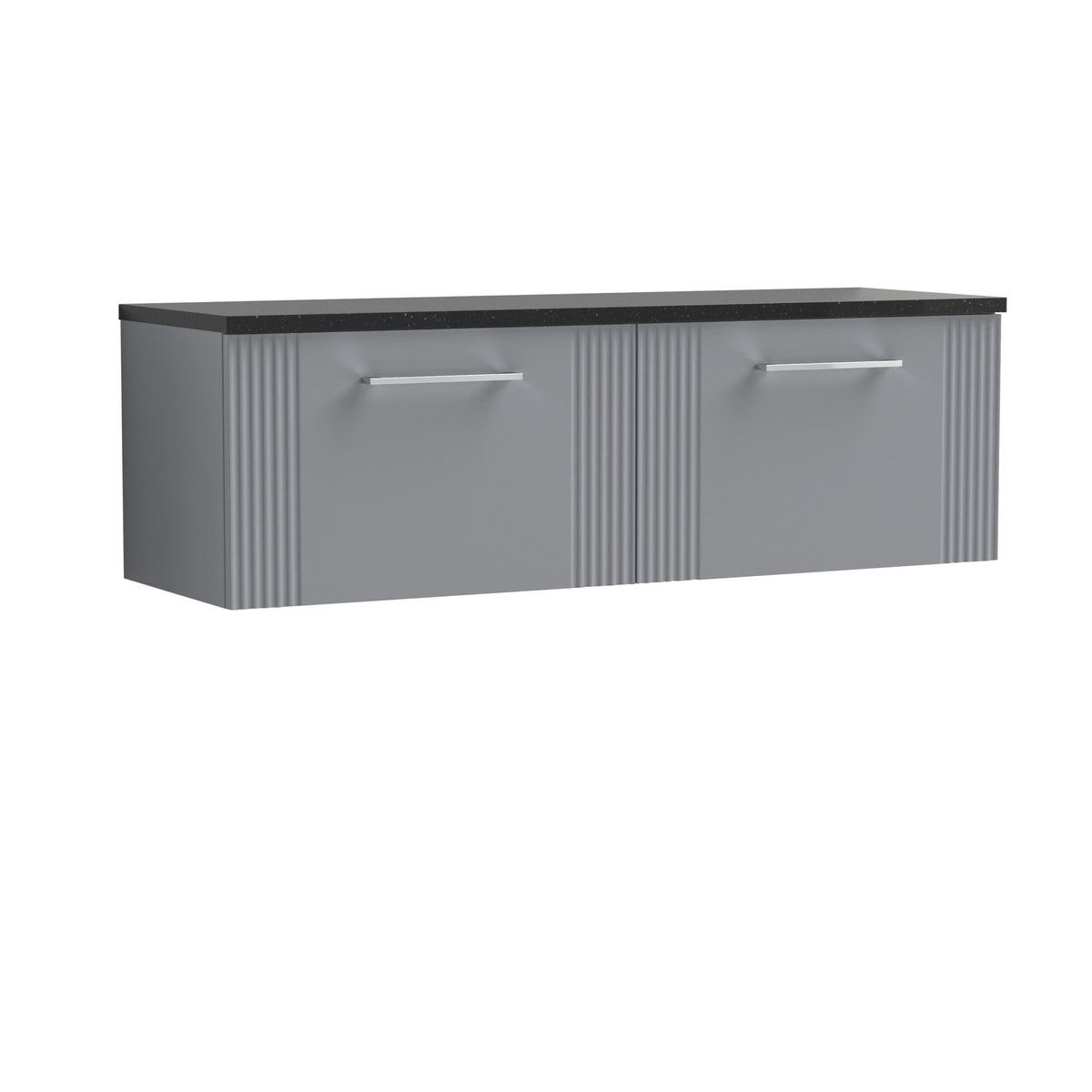 Nuie Deco 2 Drawer Wall Hung Vanity Unit With Worktop - 1200mm