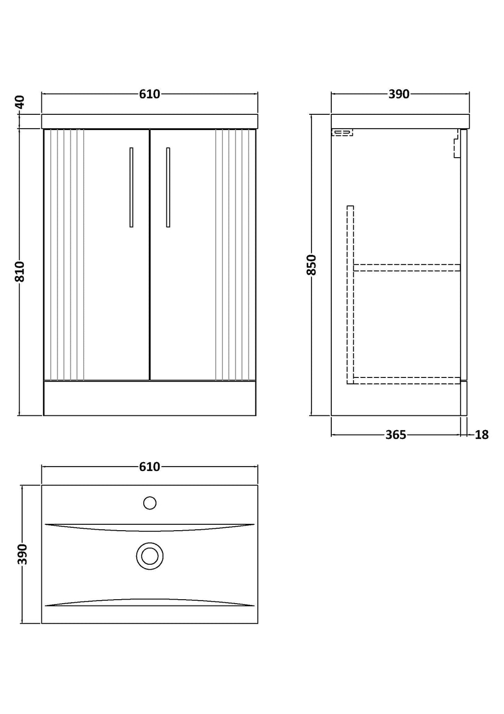 Contemporary wooden bathroom vanity with storage shelves and sleek handles, designed for modern bathroom decor.