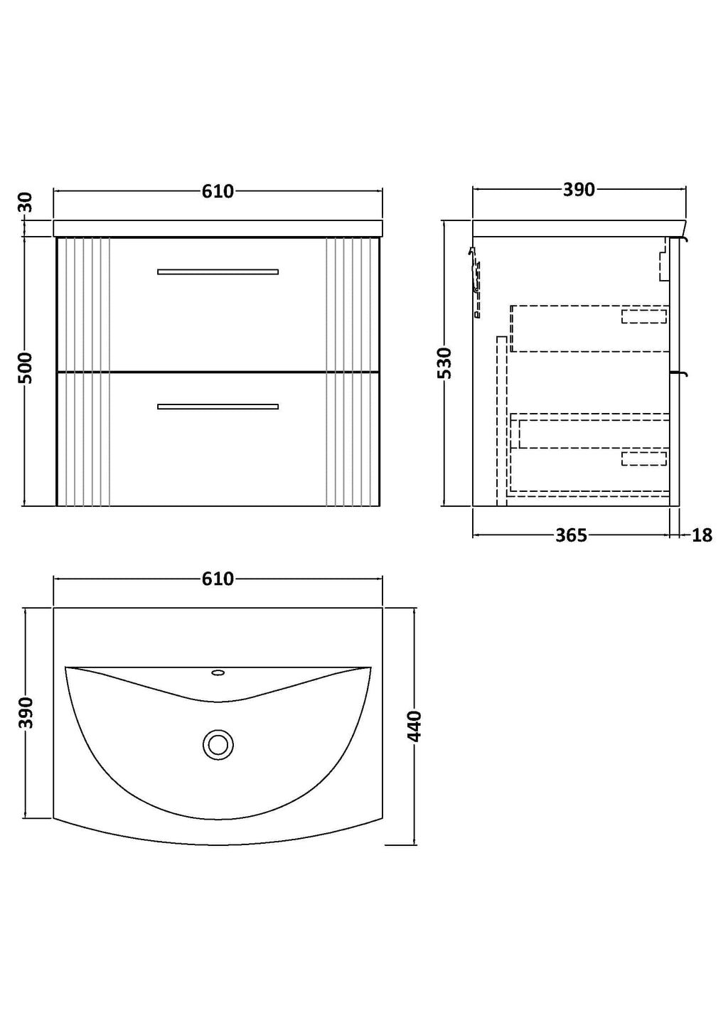 Modern bathroom vanity unit with drawers and sleek design, ideal for contemporary Bubly bathrooms, offering stylish storage solutions for bathroom essentials.