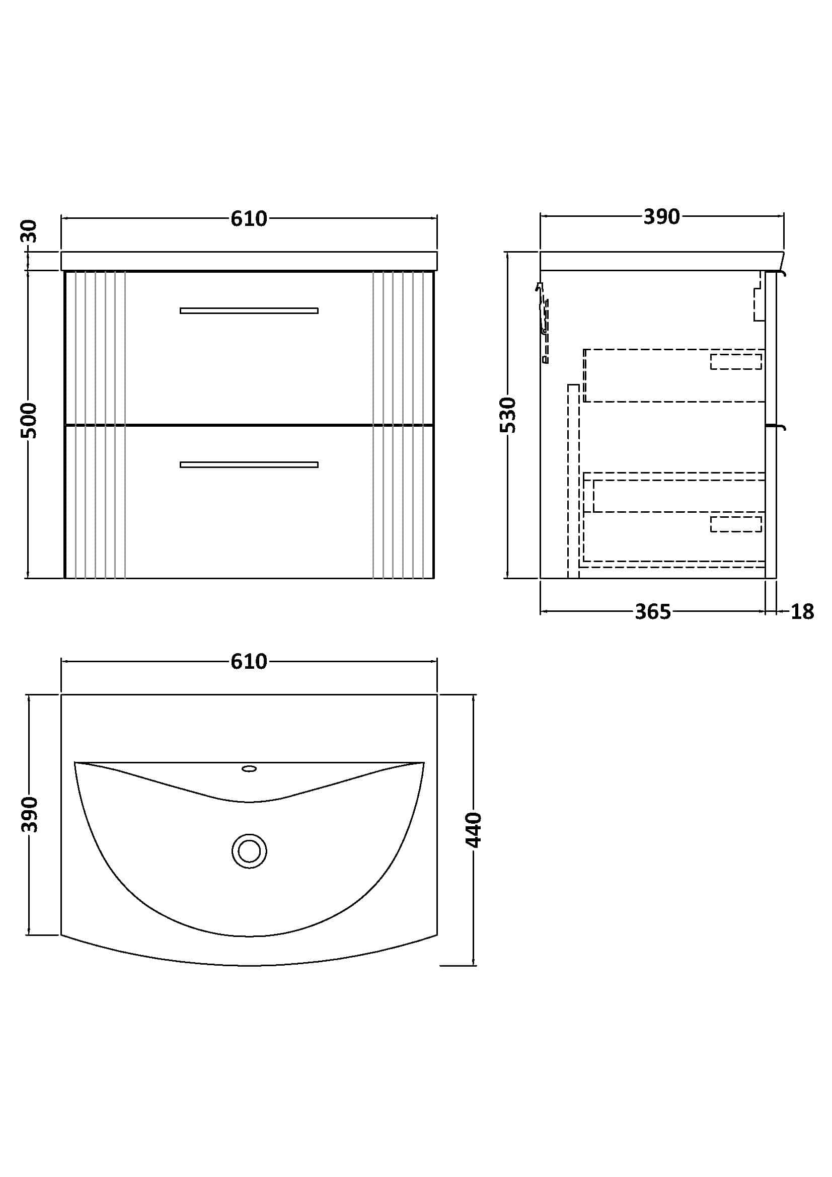 Modern bathroom vanity unit with drawers and sleek design, ideal for contemporary Bubly bathrooms, offering stylish storage solutions for bathroom essentials.