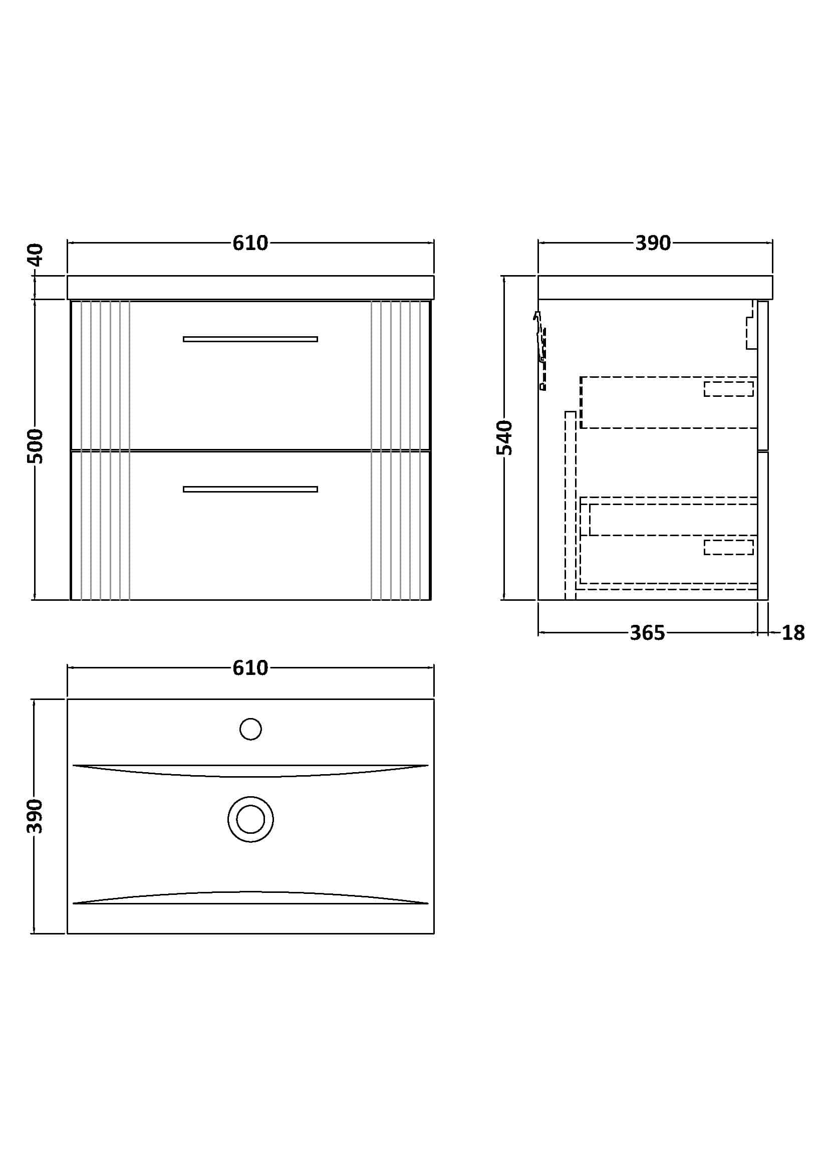 Sleek modern bathroom vanity unit with drawers, designed for stylish Bubly bathrooms, featuring precise measurements and contemporary finishes for optimal space utilisation and aesthetic appeal.