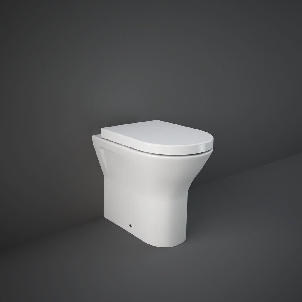 RAK Resort back to wall pan fitted with the RAKSEAT006 wrap over seat