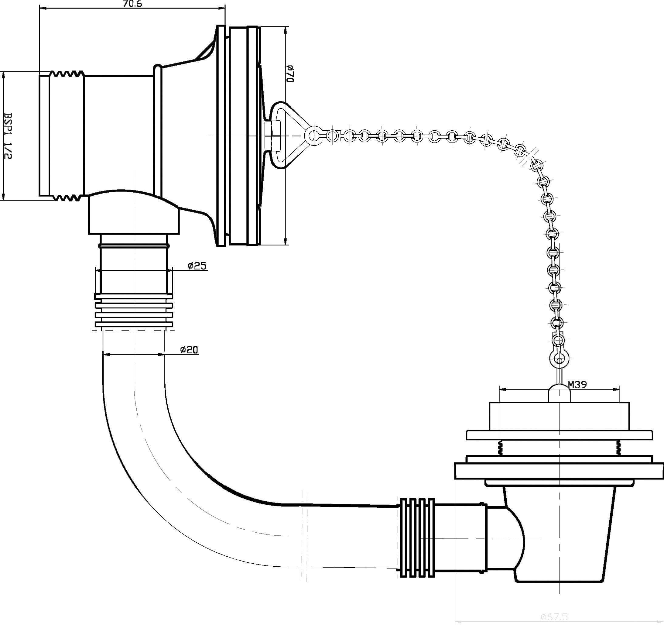 Flexible waste pipe connection for bathroom sinks and drains, featuring durable materials and universal fittings for easy installation. Ideal for modern bathroom sink plumbing setups.