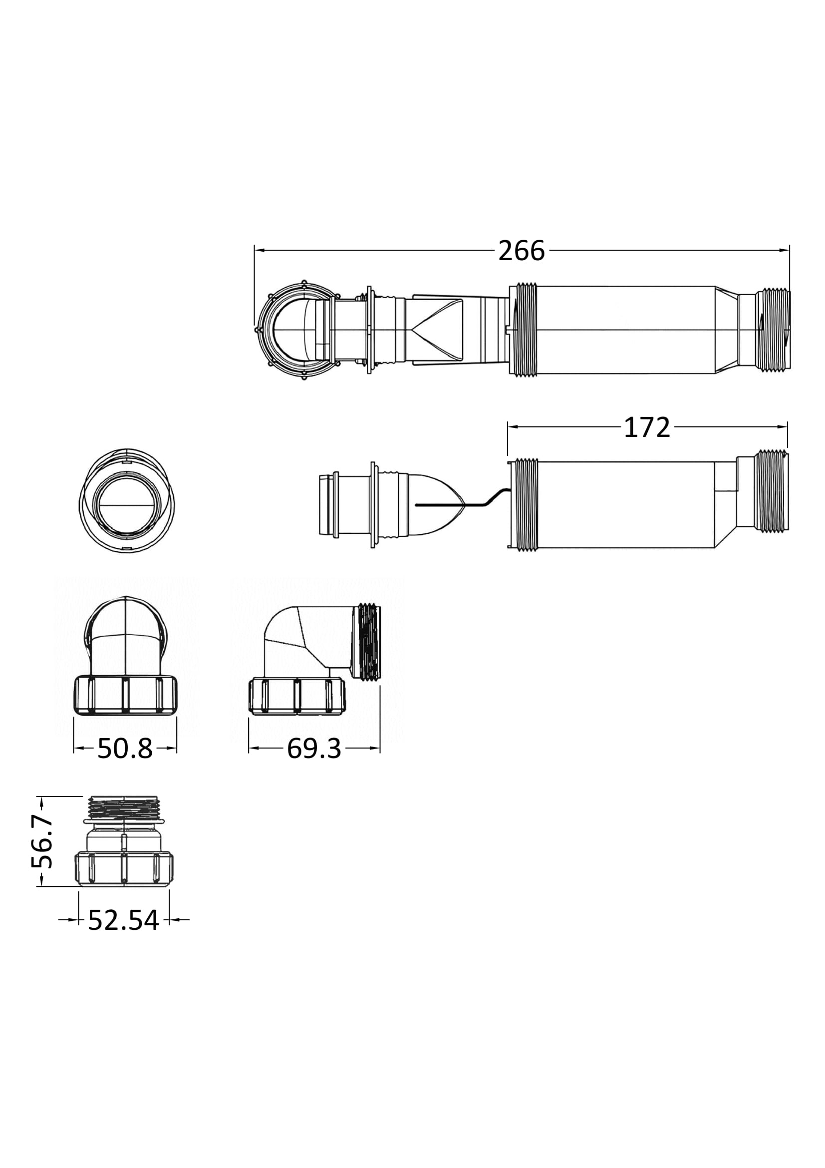 High-quality bathroom plumbing fitting technical drawing, showcasing precise measurements and design details for Bubly Bathrooms. Ideal for plumbing installation and renovation projects.