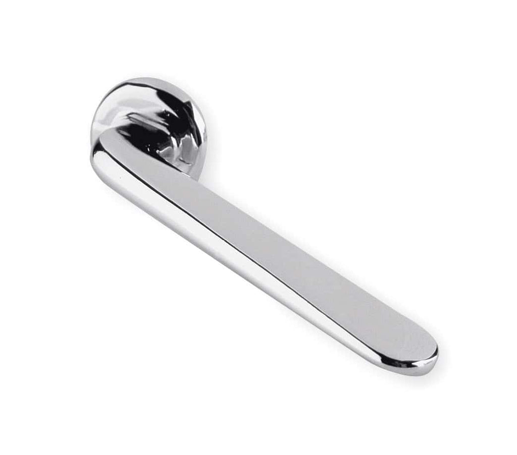 Polished chrome bathroom grab handle for safety and support. Perfect for elderly or disabled bathroom accessibility, providing stability and convenience. Durable and stylish design by Bubly Bathrooms.