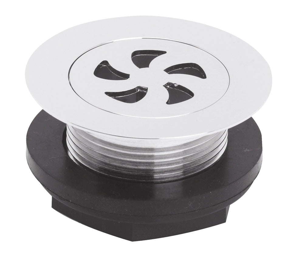 Stainless steel and rubber drain cover for bathroom sinks and showers - Bubly Bathrooms UK.