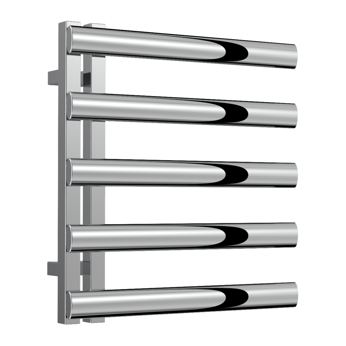 Reina Cavo Polished Stainless Steel Heated Towel Rail 530mm X 500mm