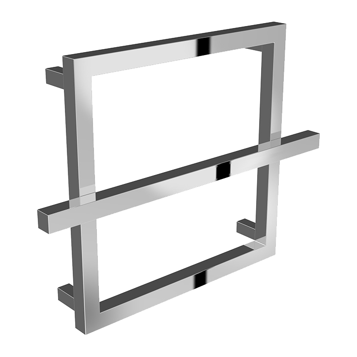 Reina Lago 1 Chrome Heated Towel Rail 450mm X 600mm