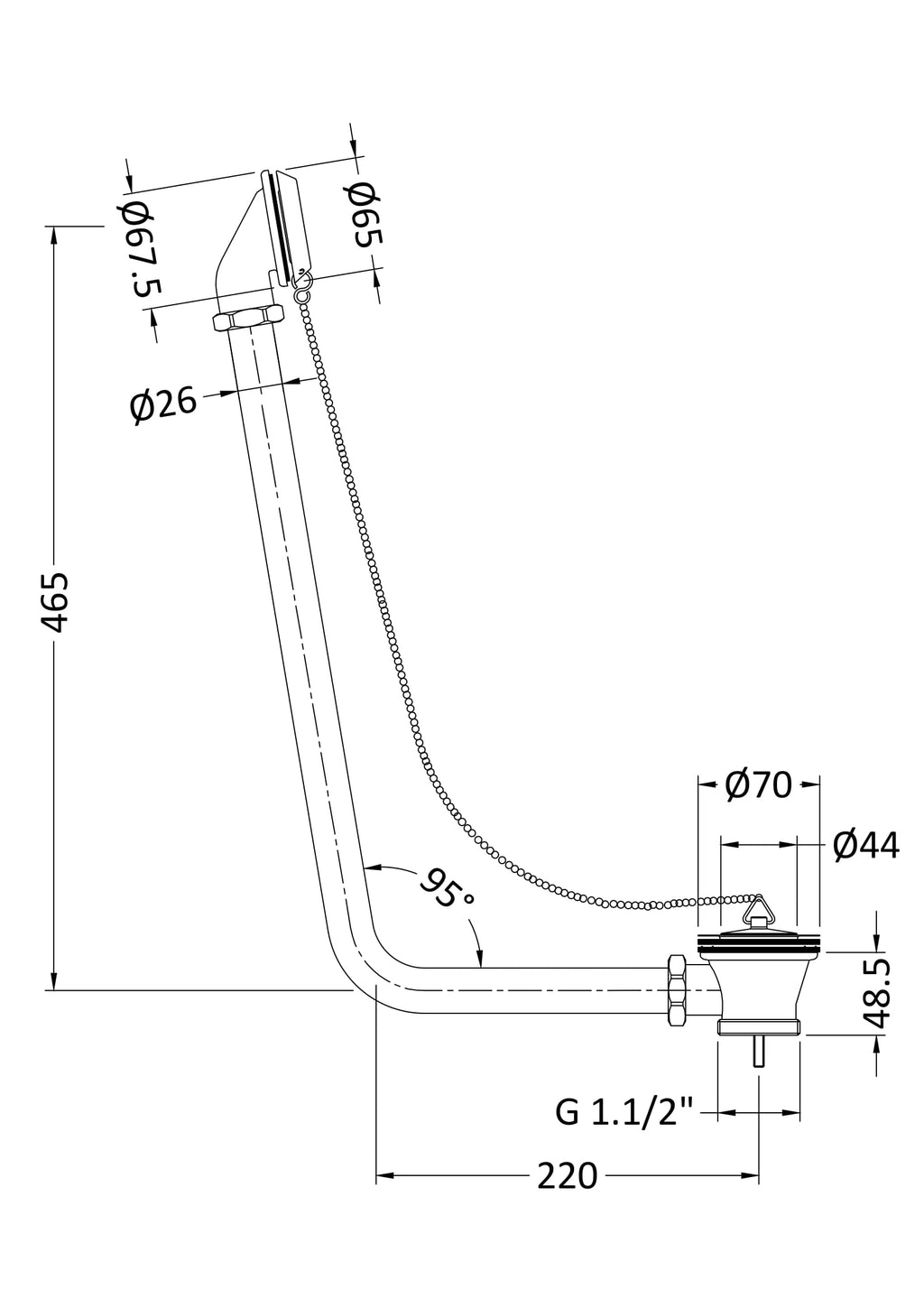 Optimal shower system schematic with precise measurements and angles for modern Bubly Bathrooms installations.