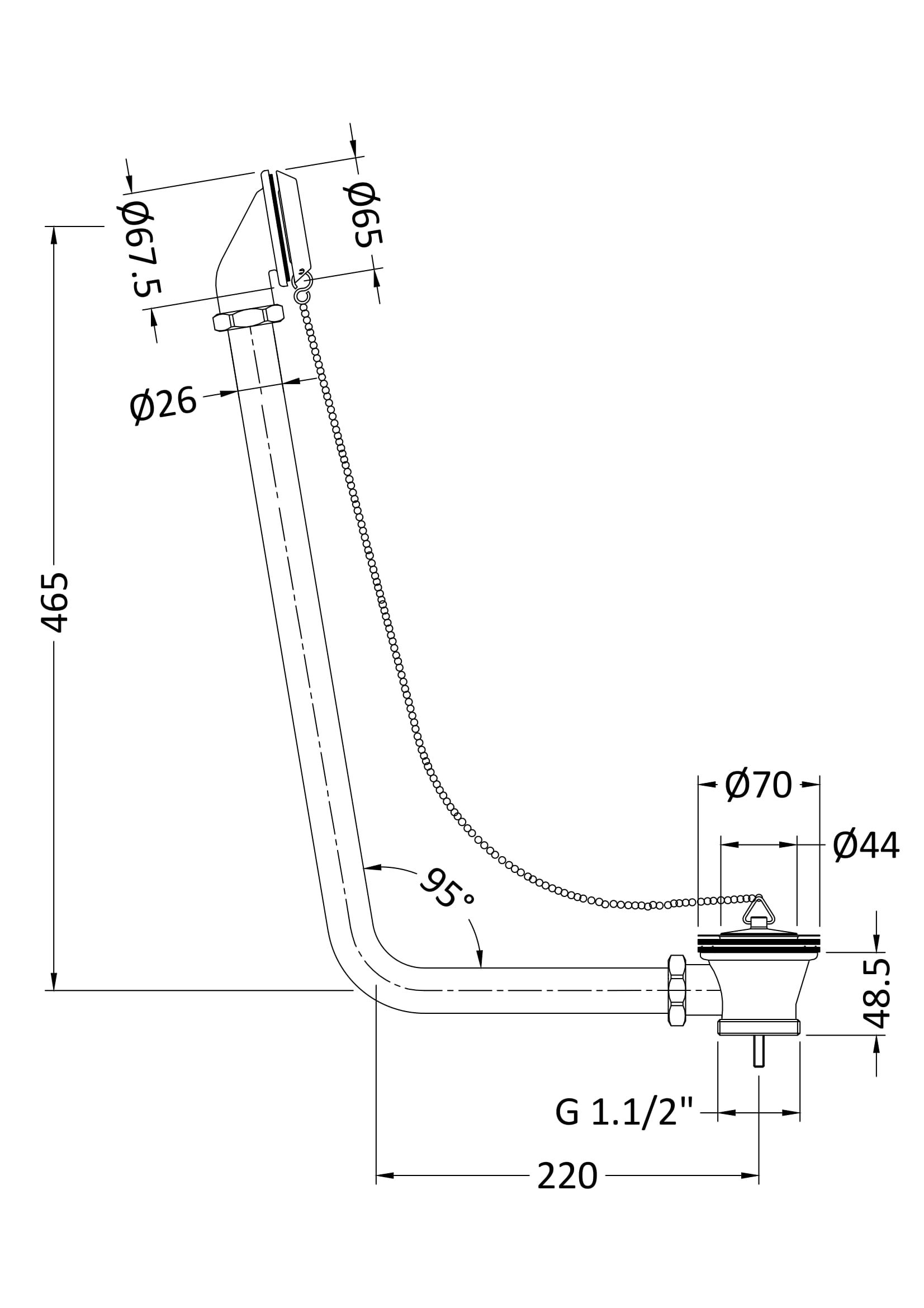 Optimal shower system schematic with precise measurements and angles for modern Bubly Bathrooms installations.