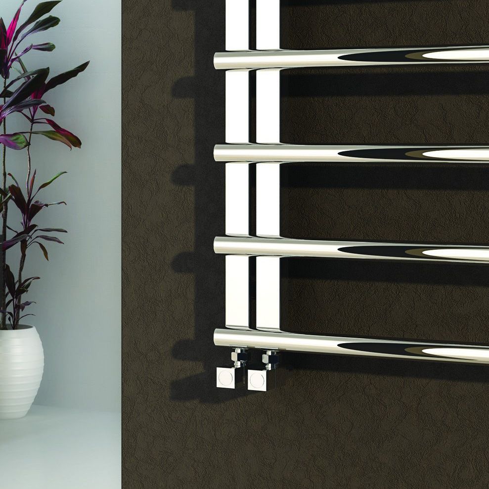 Reina Celico Polished Stainless Steel Heated Towel Rail