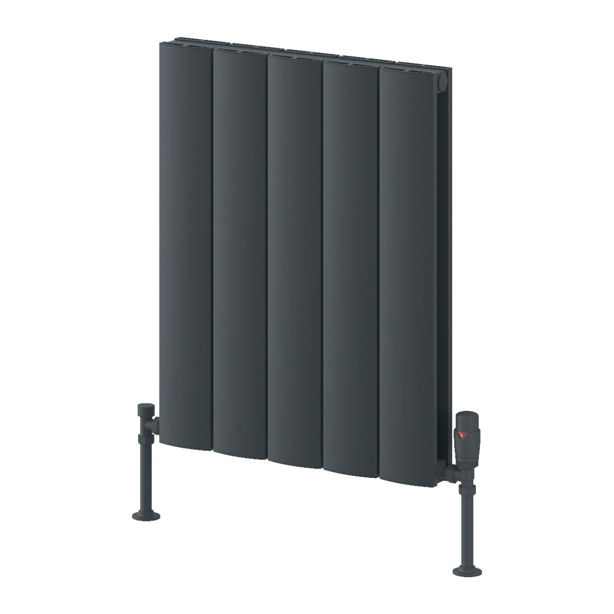 Reina Loco Horizontal Double Anthracite Designer Radiator 600mm X 470mm