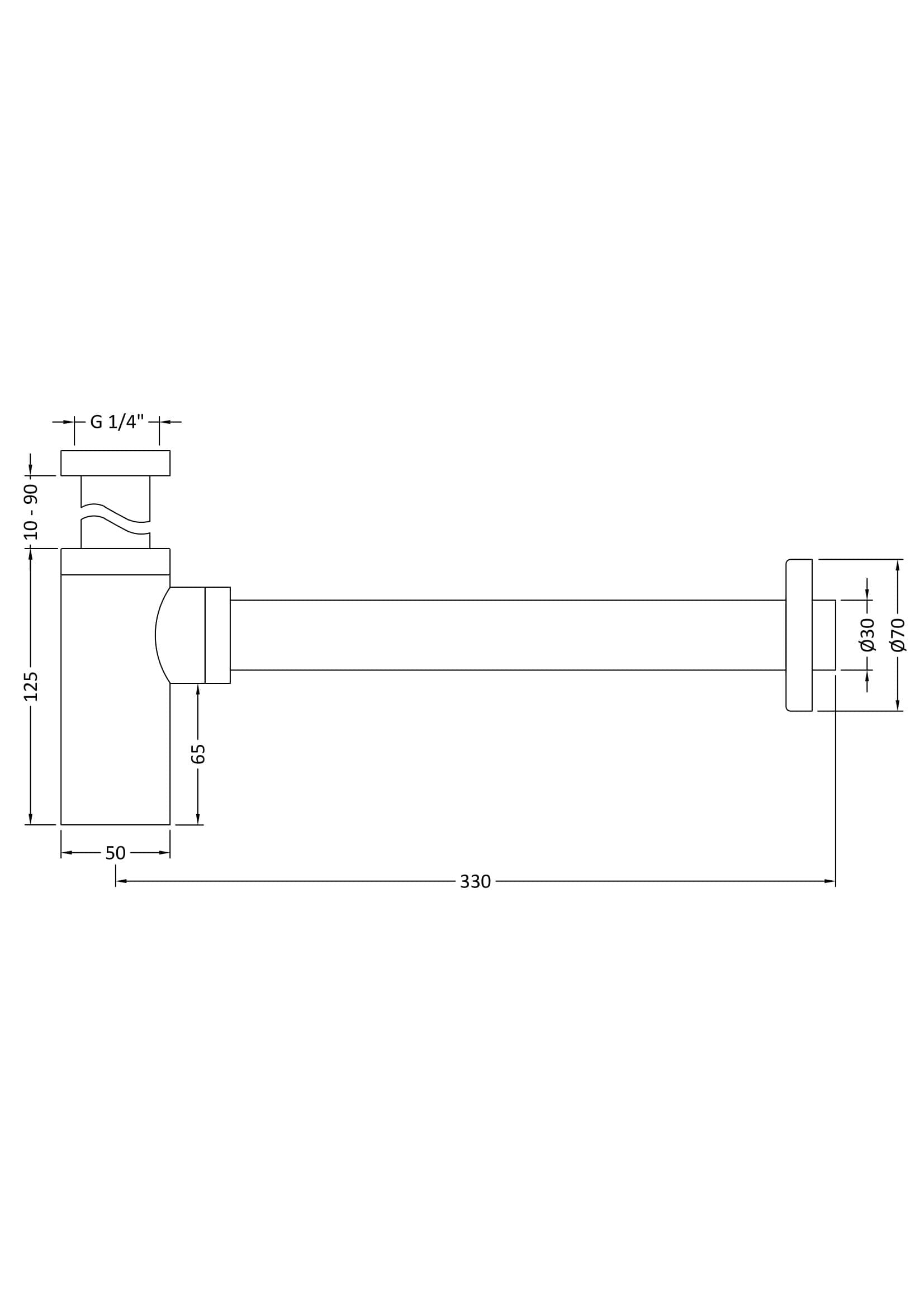 Flexible bathroom pipe diagram with measurements for plumbing installation and repair. Suitable for bathroom plumbing projects, showing pipe lengths, diameters, and connection details.