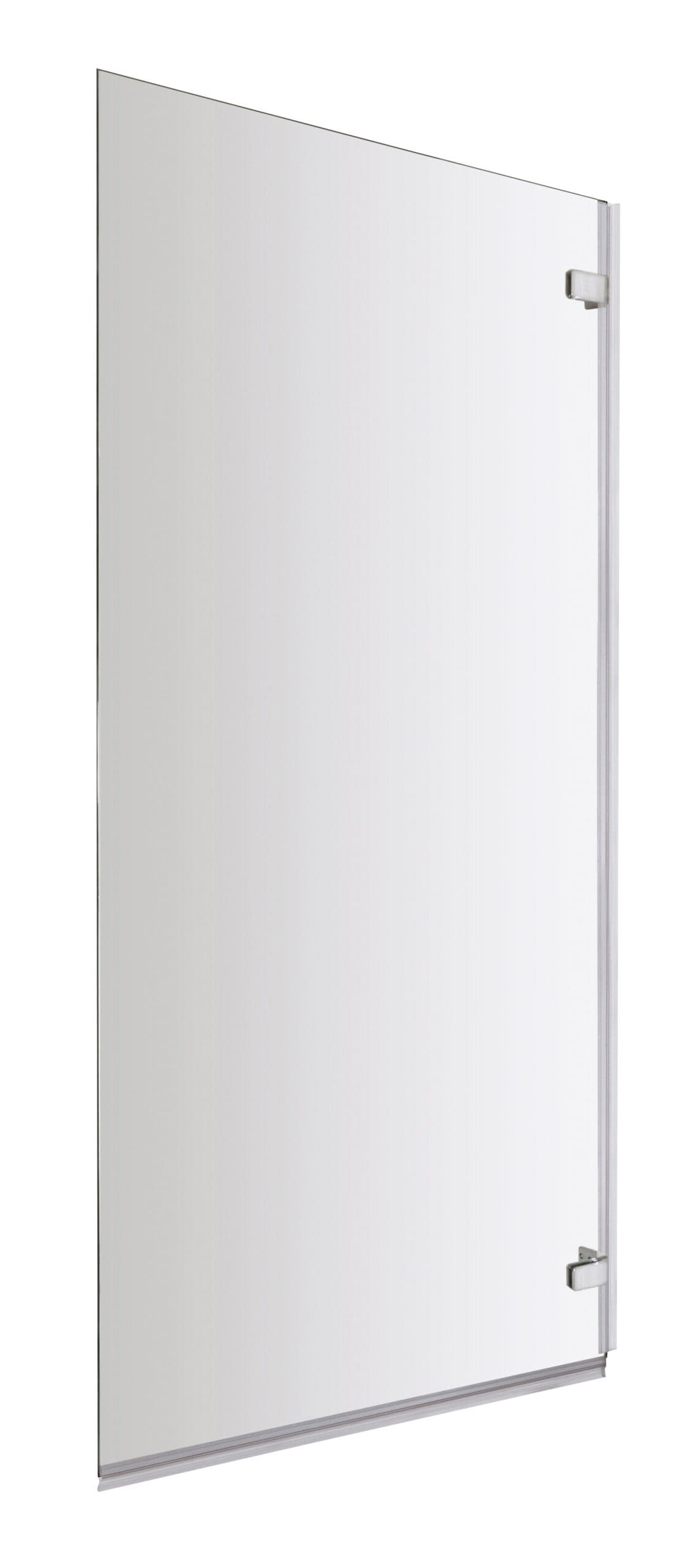 Sleek white shower panel with sturdy aluminium hinges, ideal for modern bathroom remodels and easy installation.