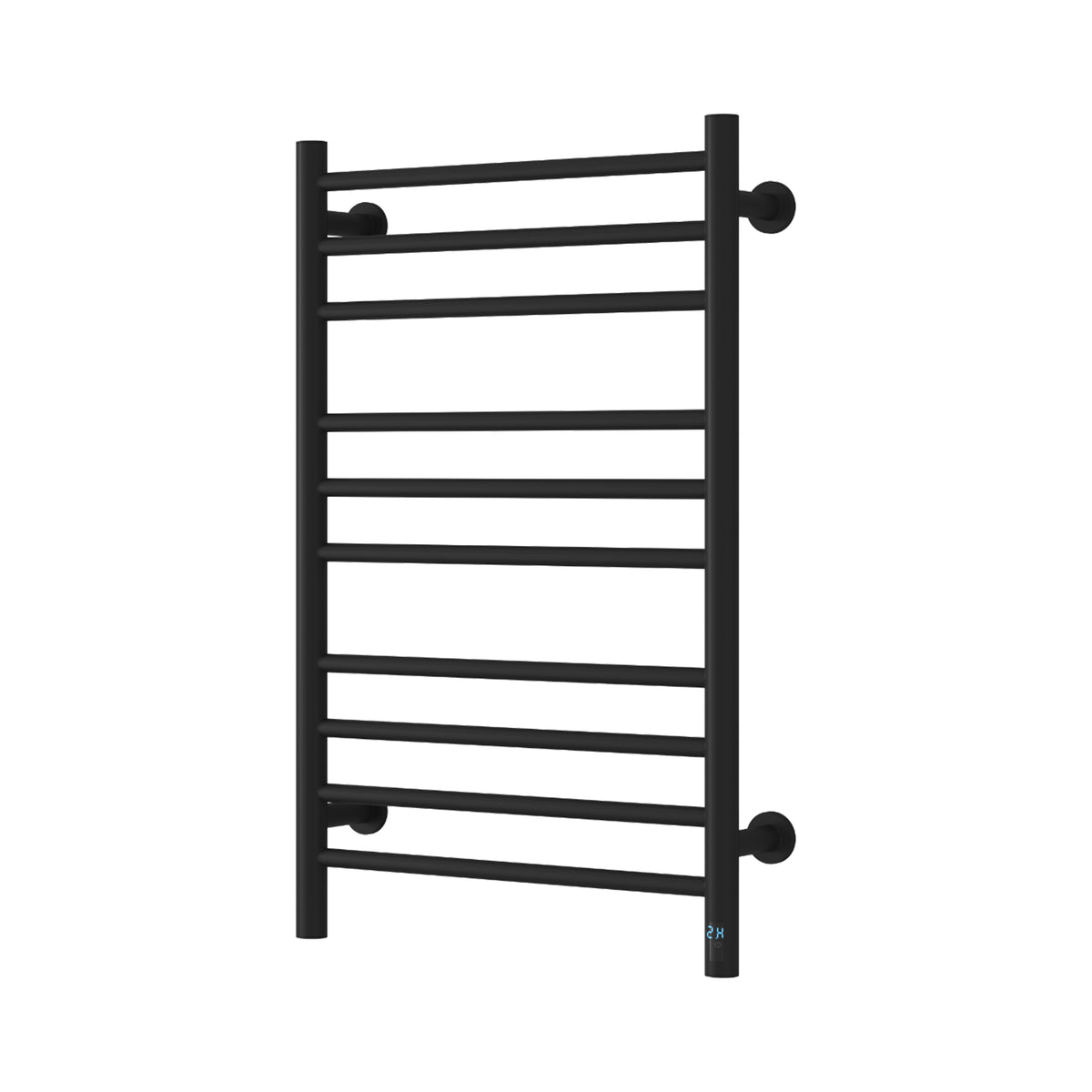 Reina Arnage Matt Black Electric Heated Towel Rail 800mm X 500mm