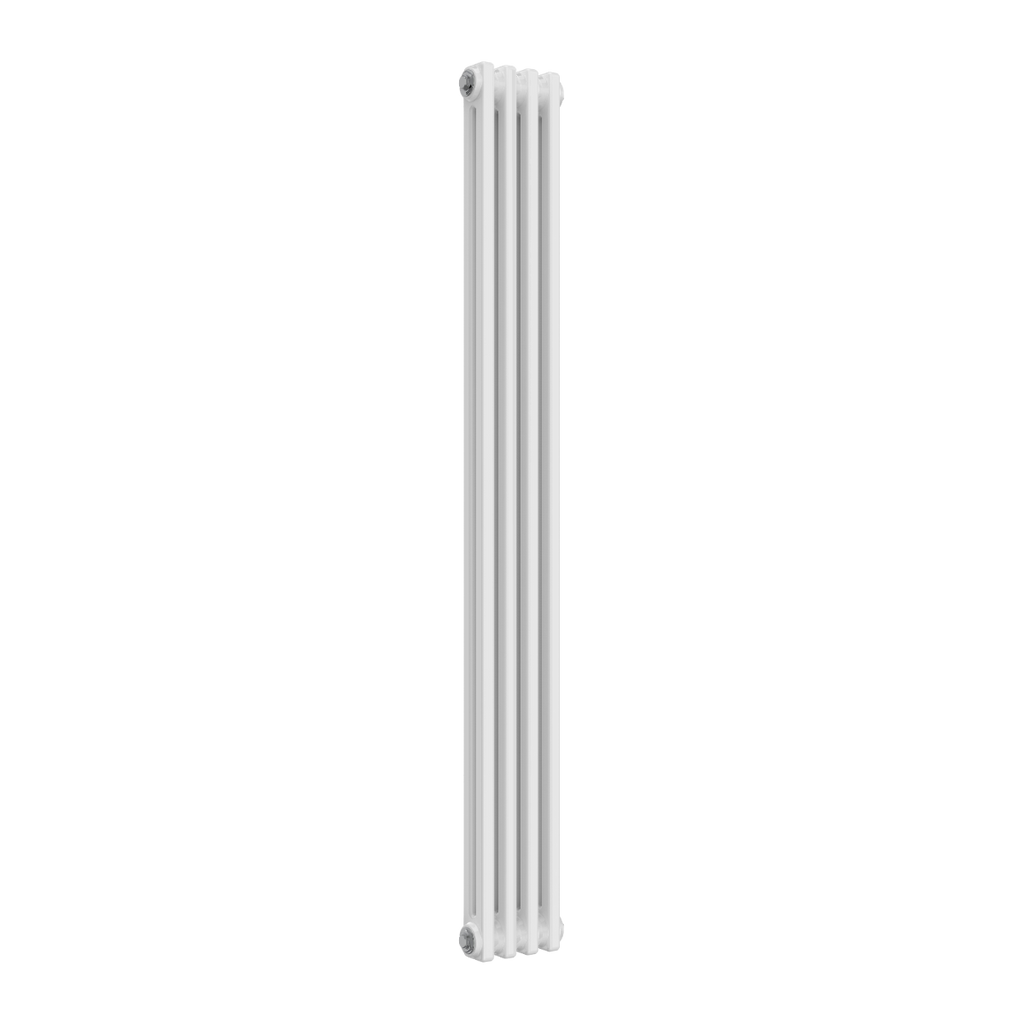 Reina Colona Vertical 2 Column White Radiator 1500mm X 200mm