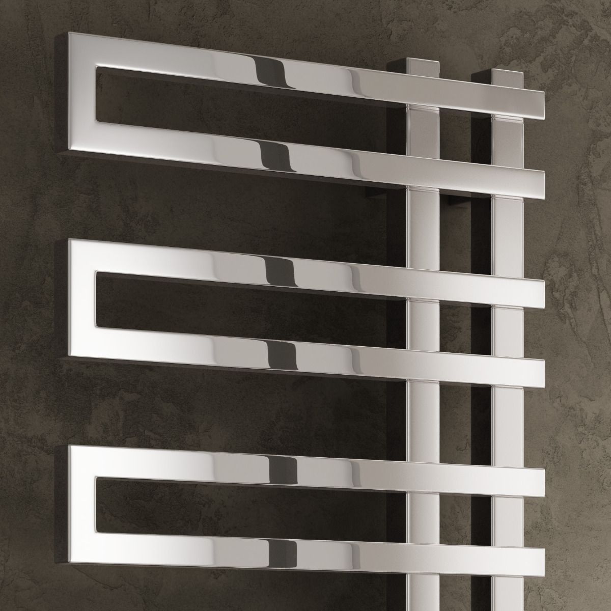 Reina Pietra Chrome Heated Towel Rail