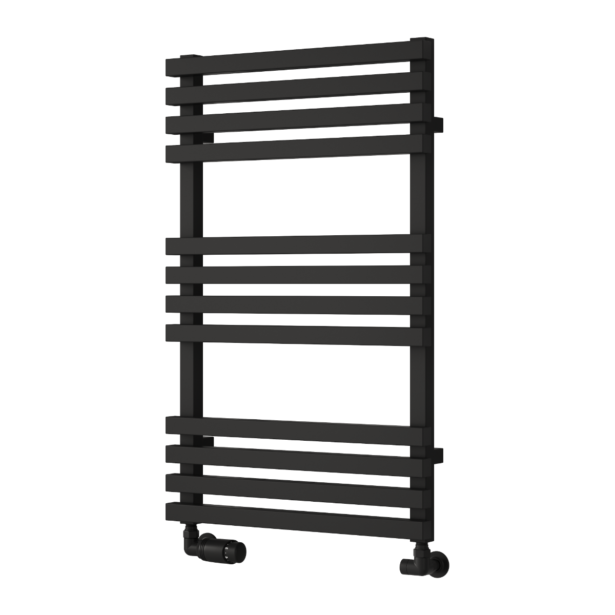 Reina Kale Black Heated Towel Rail 816mm X 500mm