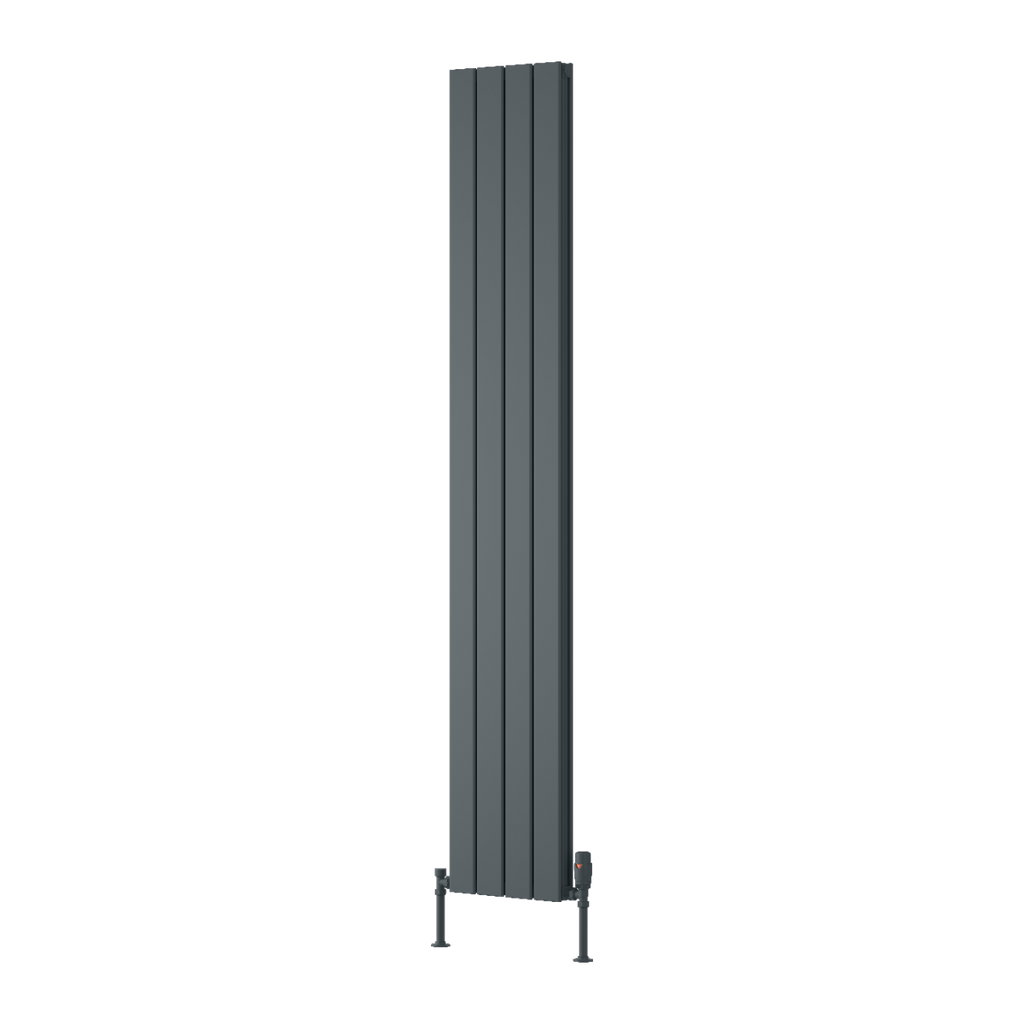 Reina Piatto Vertical Single Anthracite Designer Radiator 1800mm X 295mm