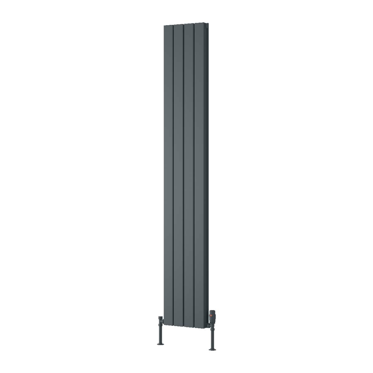Reina Piatto Vertical Single Anthracite Designer Radiator 1800mm X 295mm