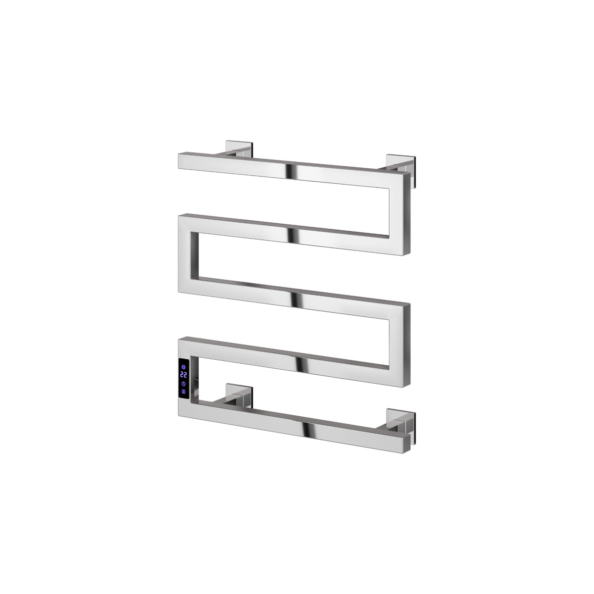 Reina Vispa Polished Stainless Steel Electric Heated Towel Rail 510mm X 500mm