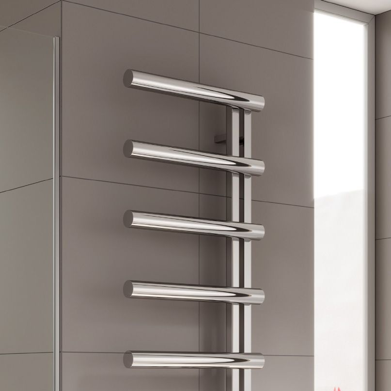 Reina Grosso Polished Stainless Steel Heated Towel Rail