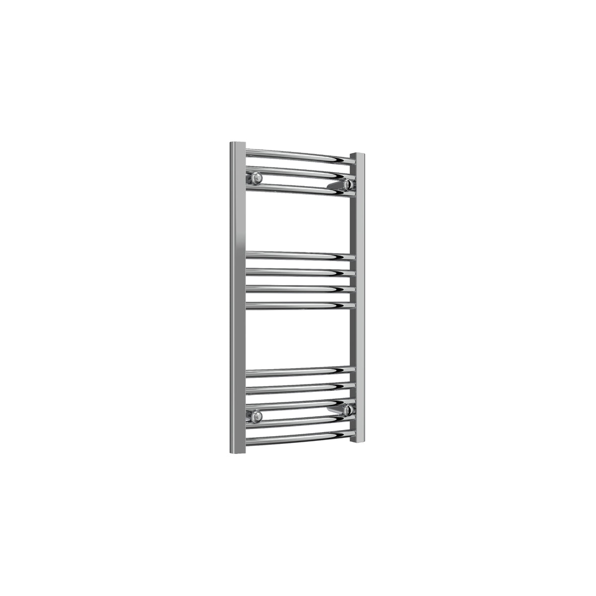 Reina Capo Curved Electric Chrome Heated Towel Rail 800mm X 400mm
