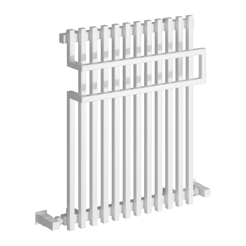 Reina Sori White Heated Towel Rail 650mm X 500mm
