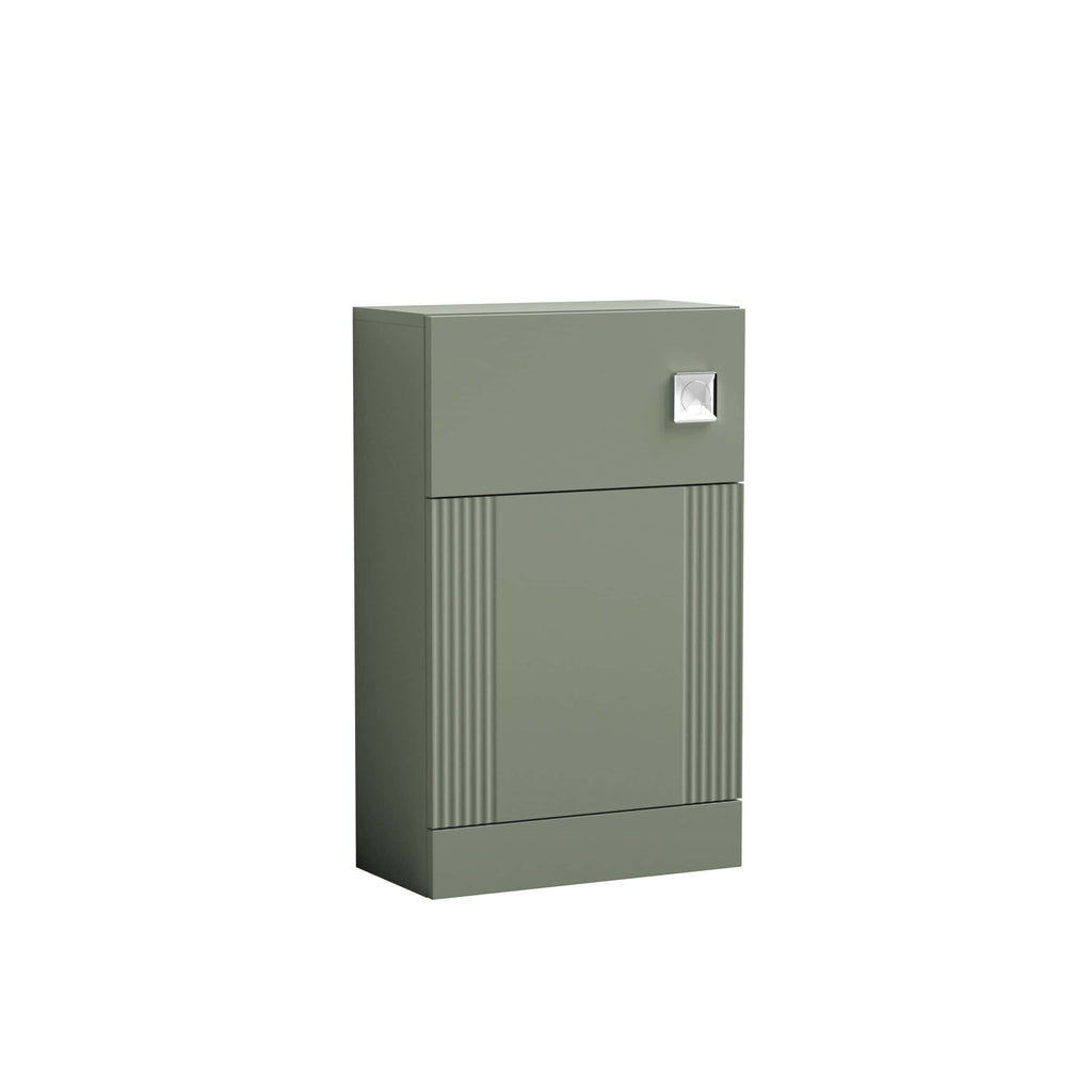 Sleek grey bathroom storage cabinet with a modern design, storage compartment, and a chrome handle, perfect for organised bathrooms.