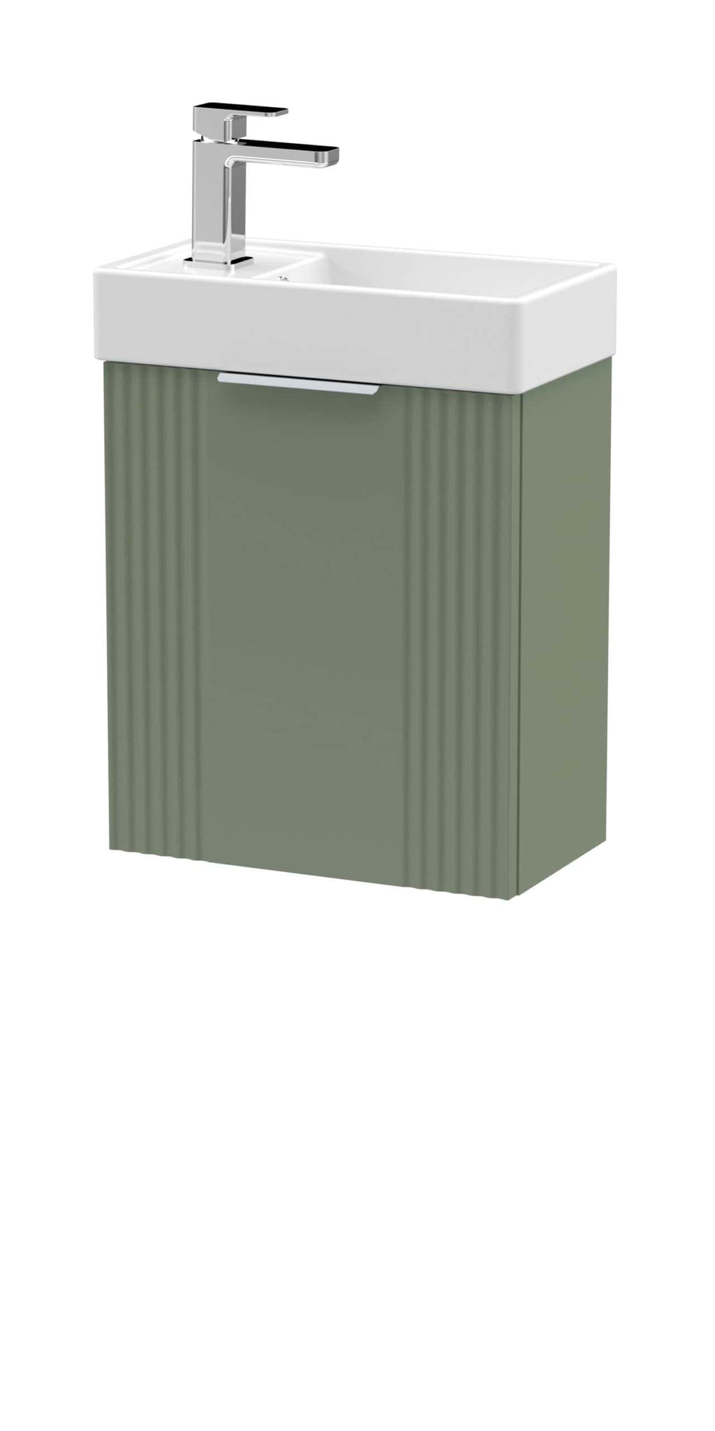 Modern bathroom vanity with integrated sink, sleek chrome faucet, and minimalist design for contemporary bathroom decor.