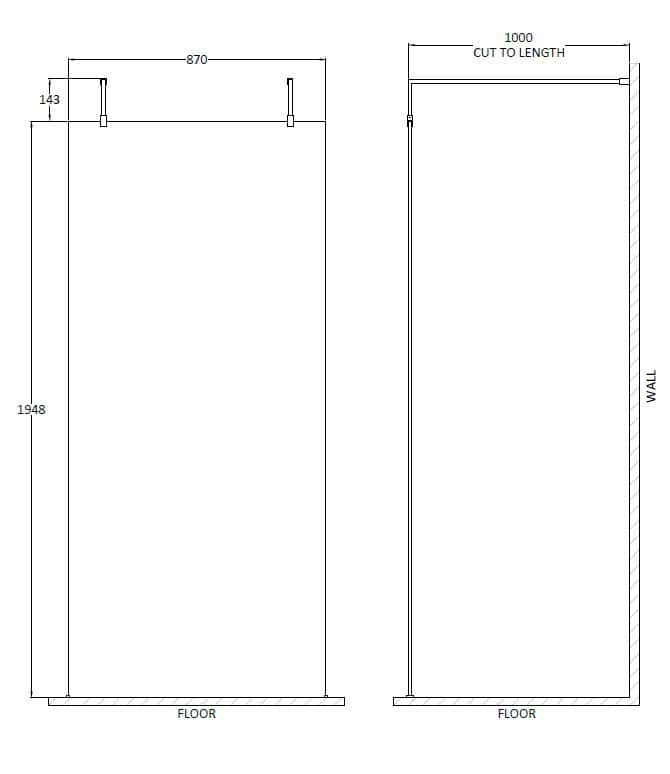 Flexible glass shower enclosure with adjustable height and sleek design, ideal for modern bathrooms. Perfect for enhancing bathroom functionality and style with quality shower solutions.