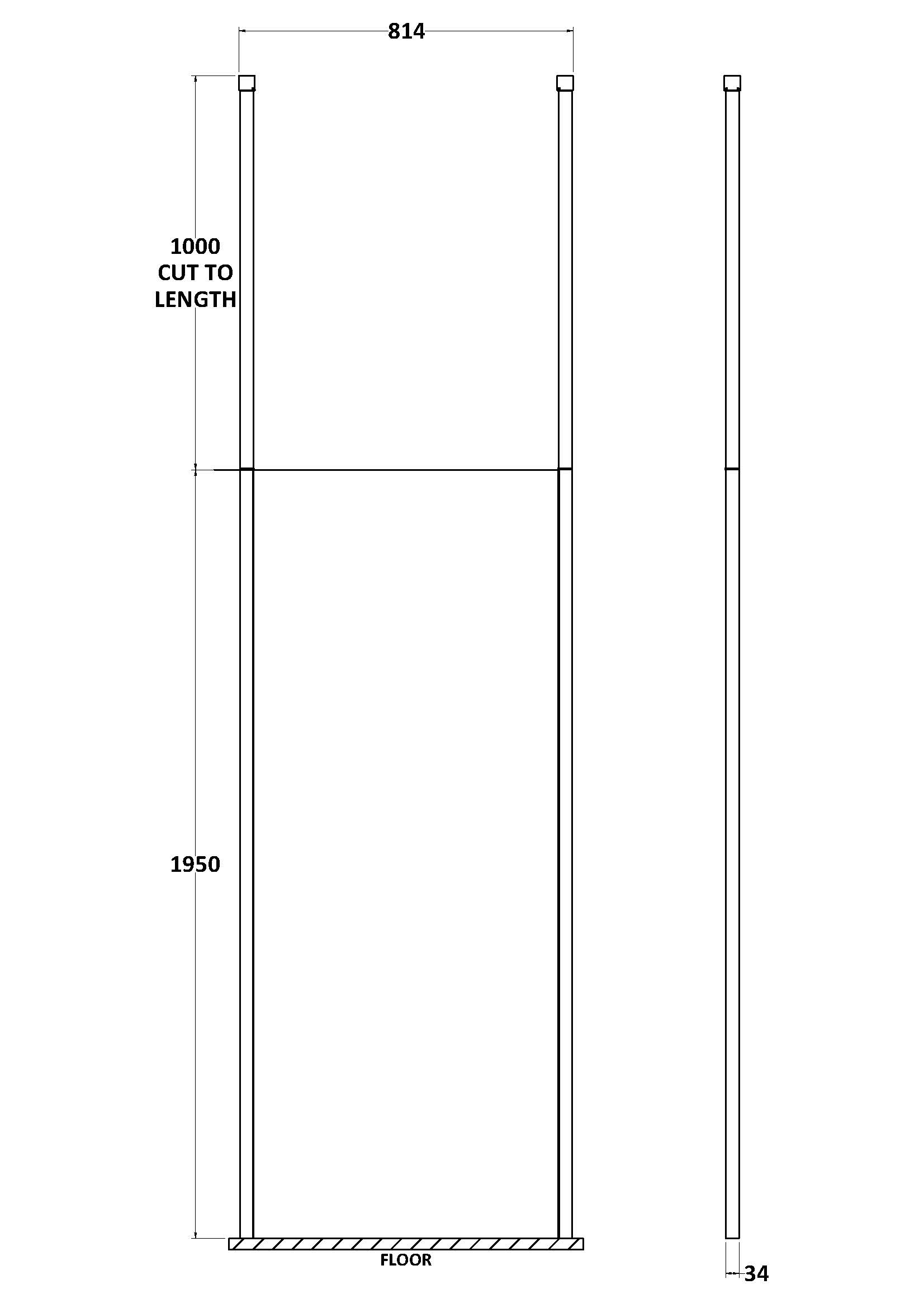 Elegant modern bathroom shower enclosure with sleek glass panels and chrome fixtures, designed for contemporary bathroom renovation projects. Perfect for creating a spacious and stylish shower area.